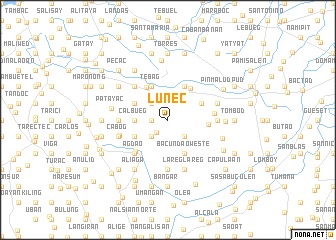 map of Lunec