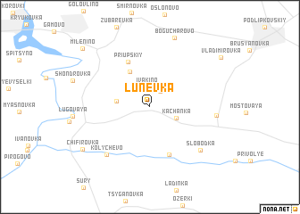 map of Lunëvka