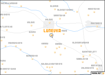 map of Lunëvka