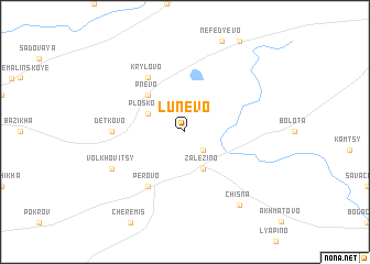 map of Lunëvo