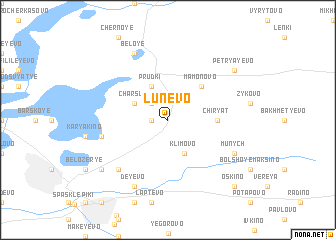 map of Lunëvo