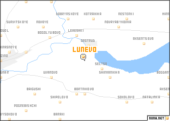 map of Lunëvo