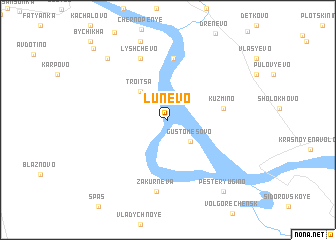 map of Lunëvo