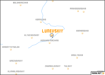 map of Lunevskiy