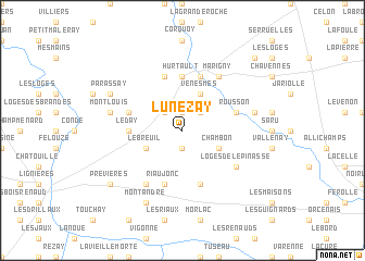 map of Lunezay