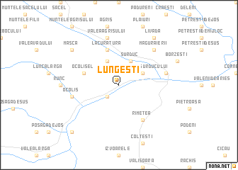 map of Lungeşti