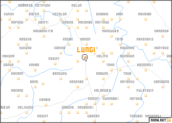 map of Lungi