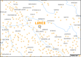 map of Luniće