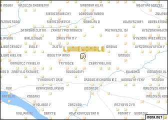 map of Łuniewo Małe