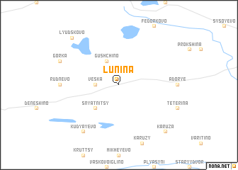 map of Lunina