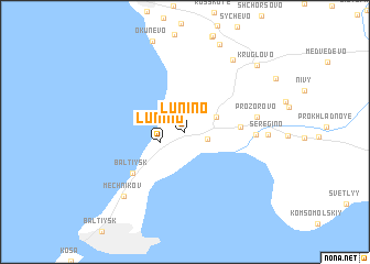 map of Lunino
