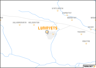 map of Luninyets