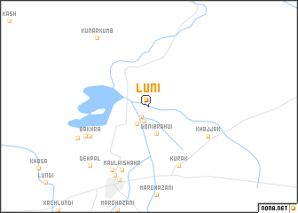 map of Lūni