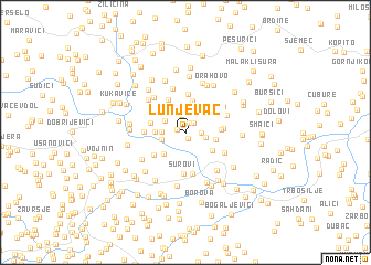 map of Lunjevac