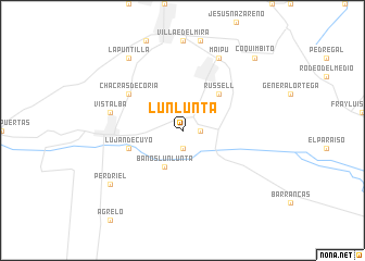 map of Lunlunta