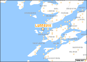 map of Lunnevik