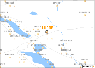 map of Lunne