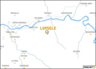 map of Lunsele