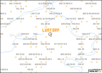 map of Lüntorf