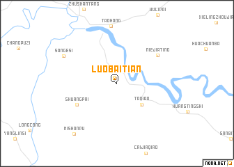 map of Luobaitian