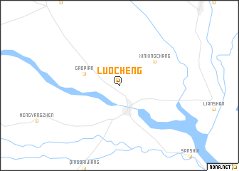 map of Luocheng