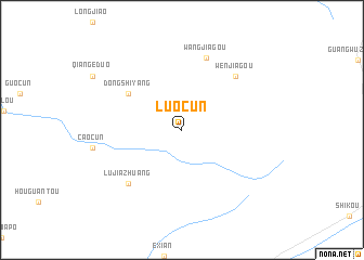 map of Luocun