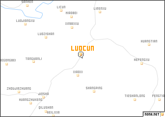 map of Luocun