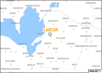 map of Luocun