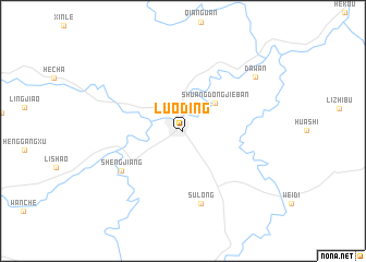 map of Luoding