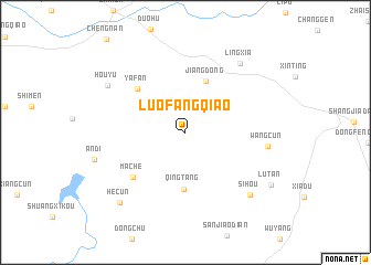 map of Luofangqiao