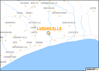 map of Luoghicello