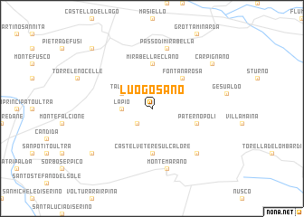 map of Luogosano