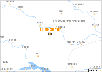 map of Luohancun