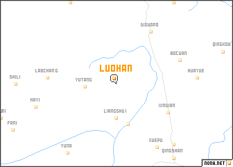 map of Luohan