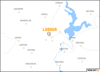 map of Luohua