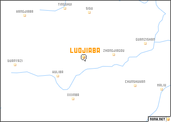 map of Luojiaba