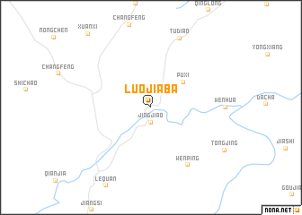map of Luojiaba