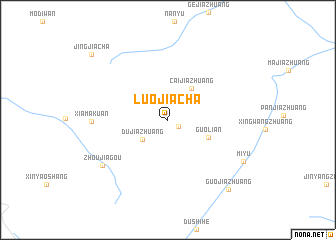 map of Luojiacha