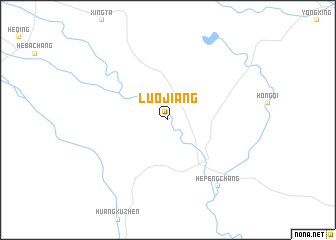map of Luojiang