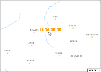 map of Luojiaping