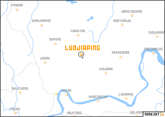 map of Luojiaping