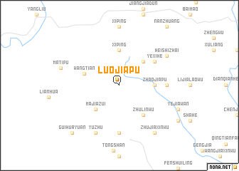 map of Luojiapu