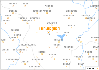 map of Luojiaqiao