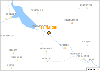 map of Luojiaqu