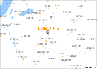 map of Luojiating
