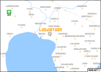 map of Luojiatuan
