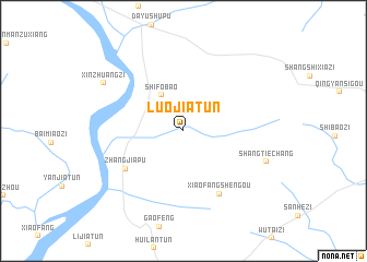 map of Luojiatun