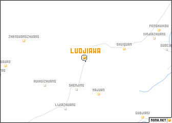 map of Luojiawa