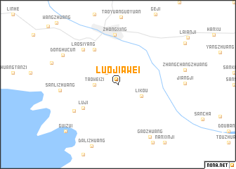 map of Luojiawei