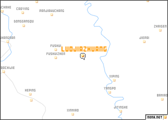 map of Luojiazhuang